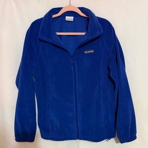 Columbia Vibrant Blue Zip-Up Fleece Jacket, Size 1X, EUC, MAKE AN OFFER!!!